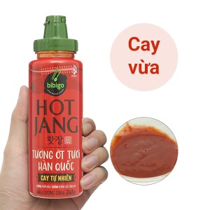 Tương ớt tươi Hàn Quốc Bibigo cay tự nhiên Hot Jang chai 260g