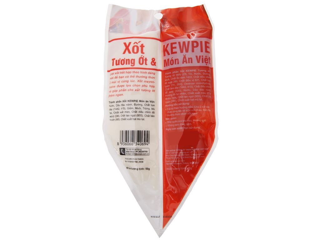 Xốt và tương ớt Kewpie gói 100g 3