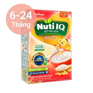 Bột ăn dặm NutiFood Nuti IQ gạo sữa hộp 200g (6 - 24 tháng)