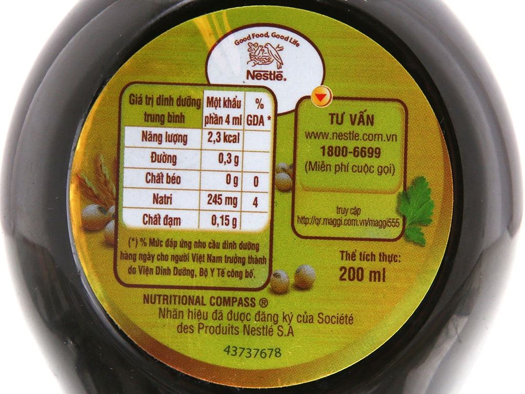Nước tương hảo hạng Maggi chai 200ml 4