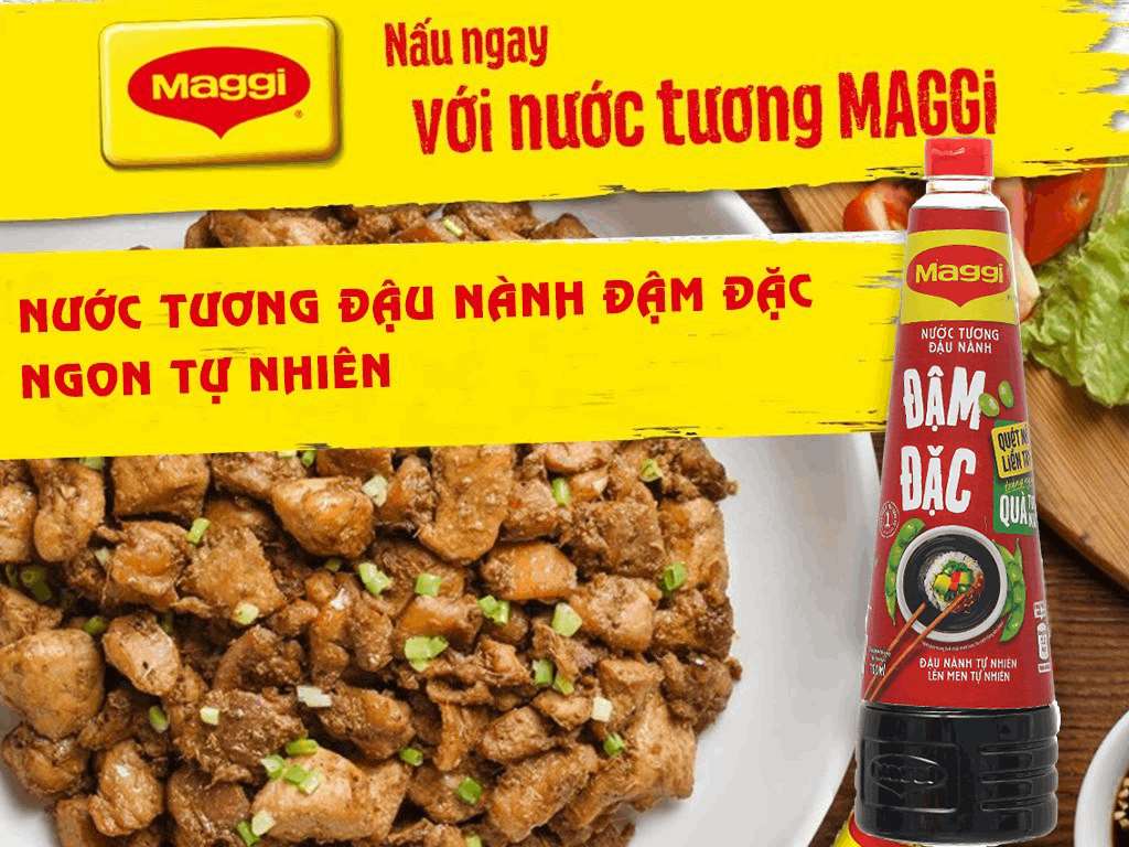 Nước tương đậu nành Maggi đậm đặc chai 700ml 1