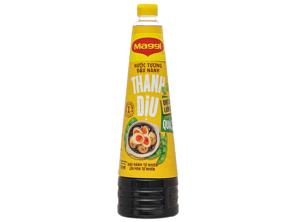 Nước tương đậu nành thanh dịu Maggi chai 700ml 1