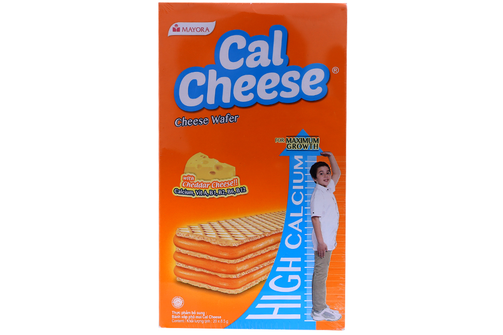 Bánh xốp phô mai Cal Cheese 8.5g (hộp 20 cái)