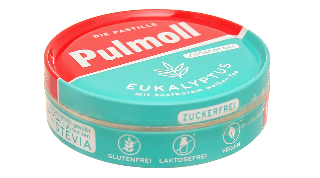 Kẹo ngậm Pulmoll Eukalyptus hỗ trợ giảm ho