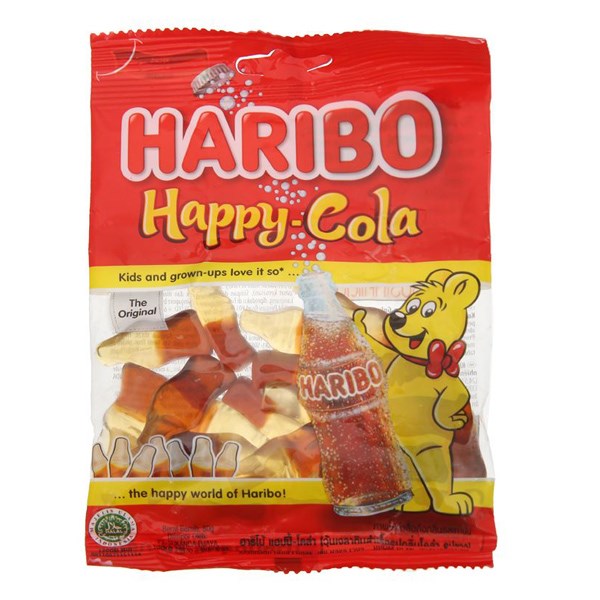 Kẹo Dẻo Haribo Happy Cola Hương Cola Gói 80G (Từ 3 Tuổi)