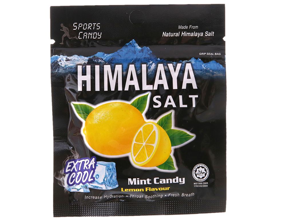 Kẹo bạc hà chanh muối Himalaya Salt gói 15g 2