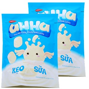 Combo 2 bịch Kẹo AHHA vị Sữa 60g