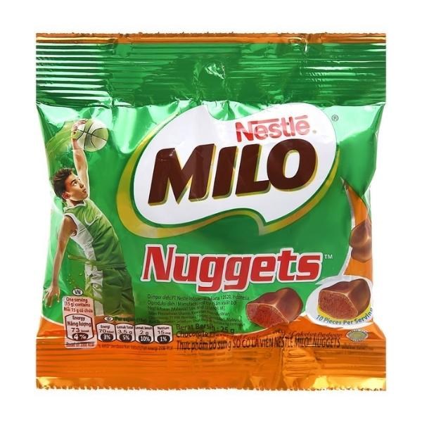 Kẹo Socola Nestlé Milo Nuggets Gói 25G (Từ 3 Tuổi)