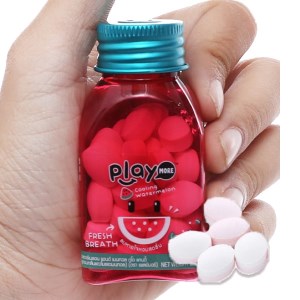 Kẹo the vị dưa hấu Play More hũ 22g