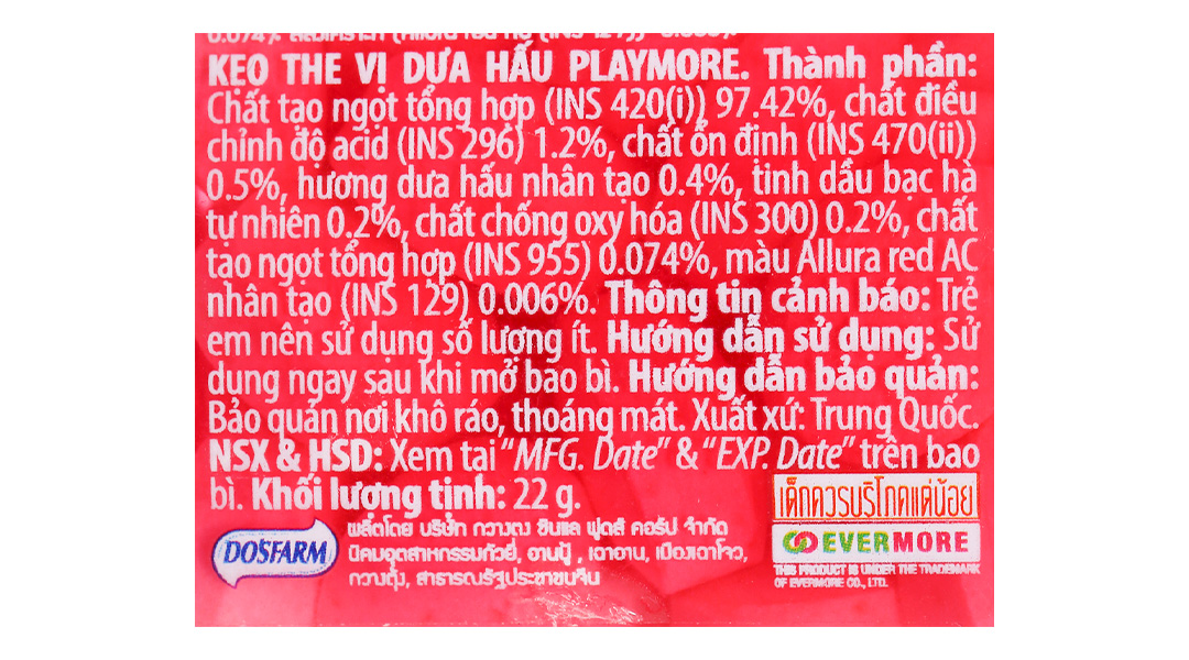 Kẹo ngậm PlayMore vị dưa hấu giảm đau họng