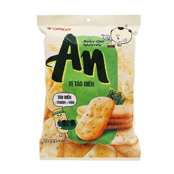 Bánh gạo Orion vị tảo biển gói 111.3g - AVAKids.com