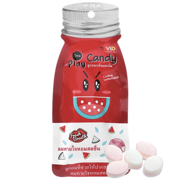 Kẹo Play Candy vị dưa hấu thơm miệng gói 12g