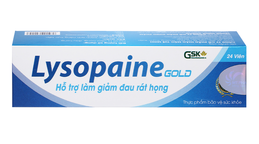 Viên ngậm đau họng Lysopaine có tác dụng giảm những triệu chứng viêm nhiễm trong khoang miệng và họng không?