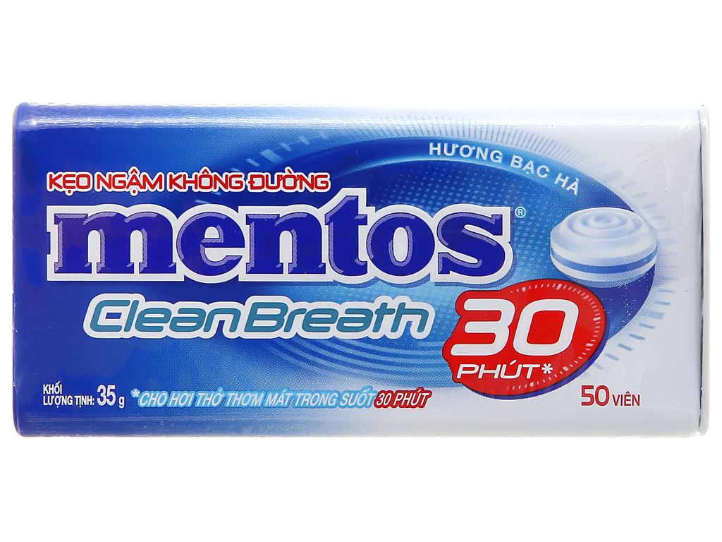 Kẹo ngậm hương bạc hà Mentos 35g giá tốt tại Bách hoá XANH