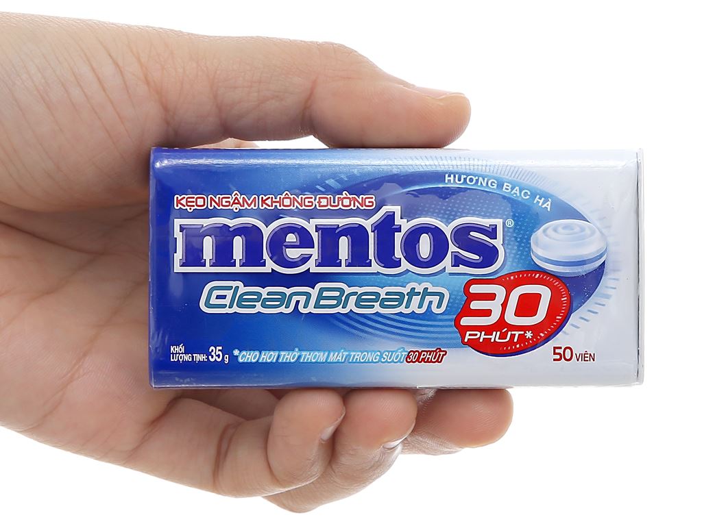 Kẹo ngậm hương bạc hà Mentos 35g giá tốt tại Bách hoá XANH