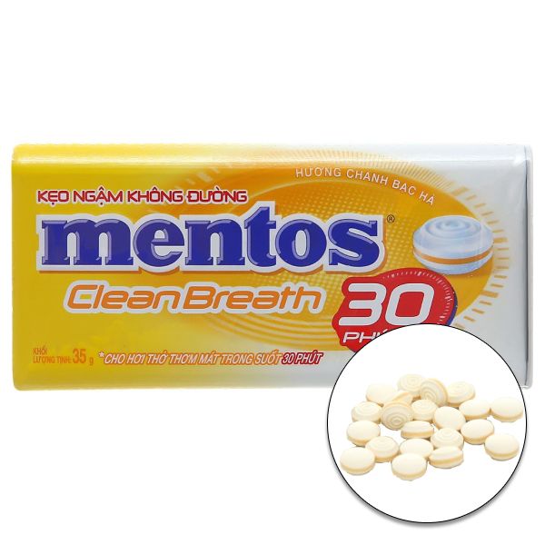 Kẹo chanh bạc hà Mentos 35g
