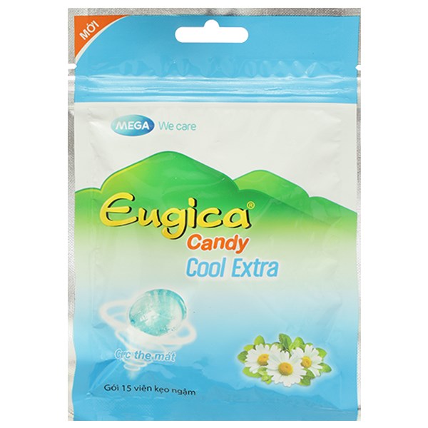 Kẹo ngậm thảo dược Eugica Candy Cool Extra giảm đau họng