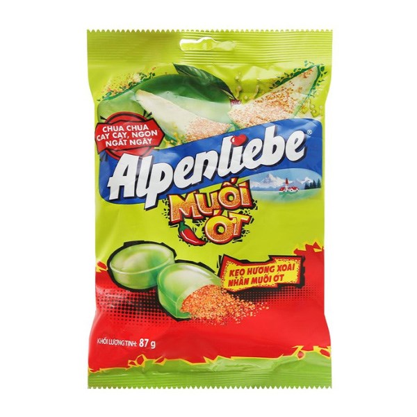 Kẹo cứng Alpenliebe hương xoài nhân muối ớt gói 87g (từ 3 tuổi) - AVAKids.com