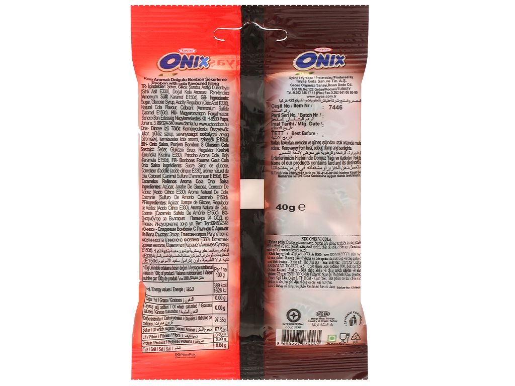 Kẹo Onix Salsa vị cola gói 40g 2