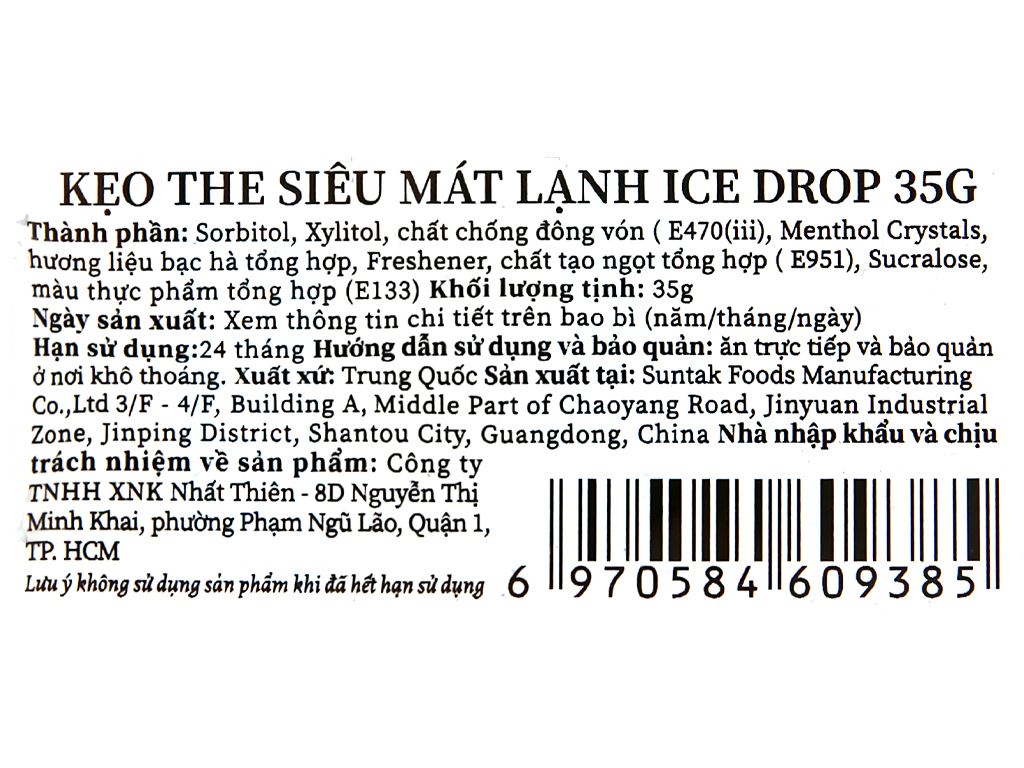 Kẹo the Icedrop siêu mát lạnh hũ 35g 3