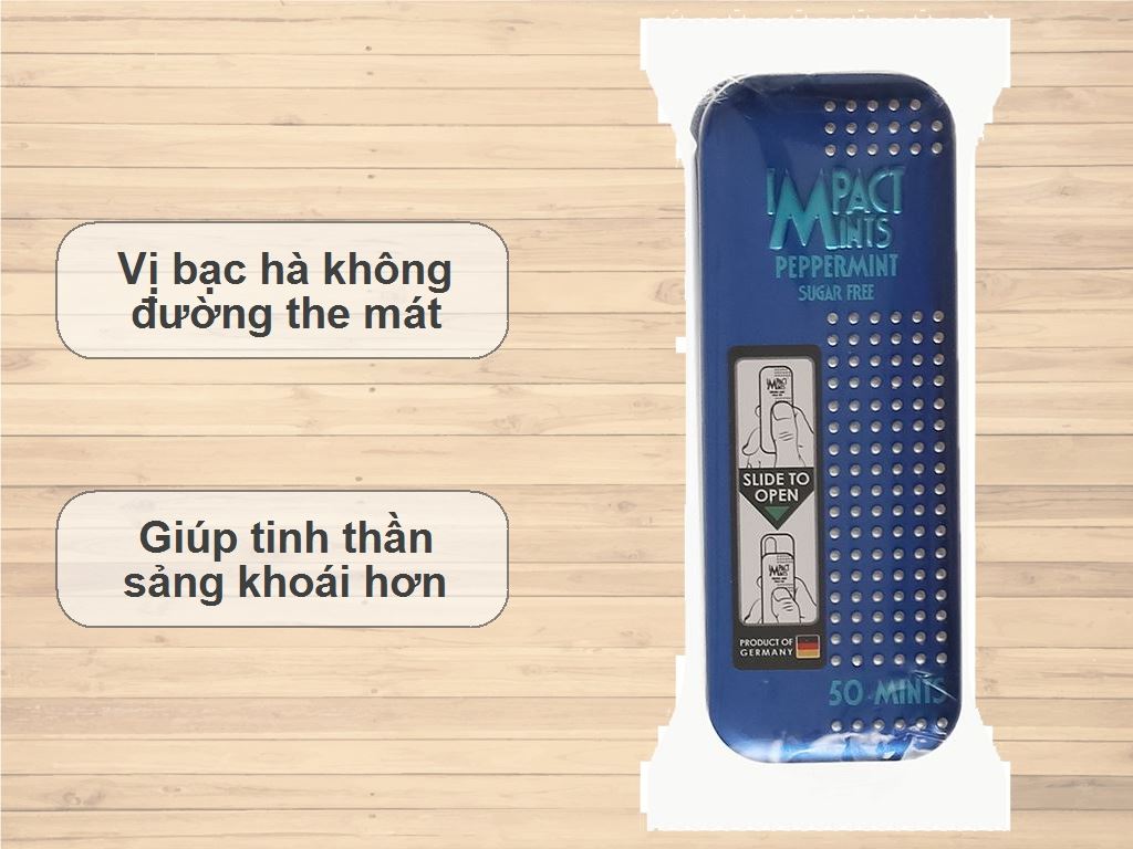 Kẹo ngậm bạc hà Impact Mints 9g giá tốt tại Bách hoá XANH