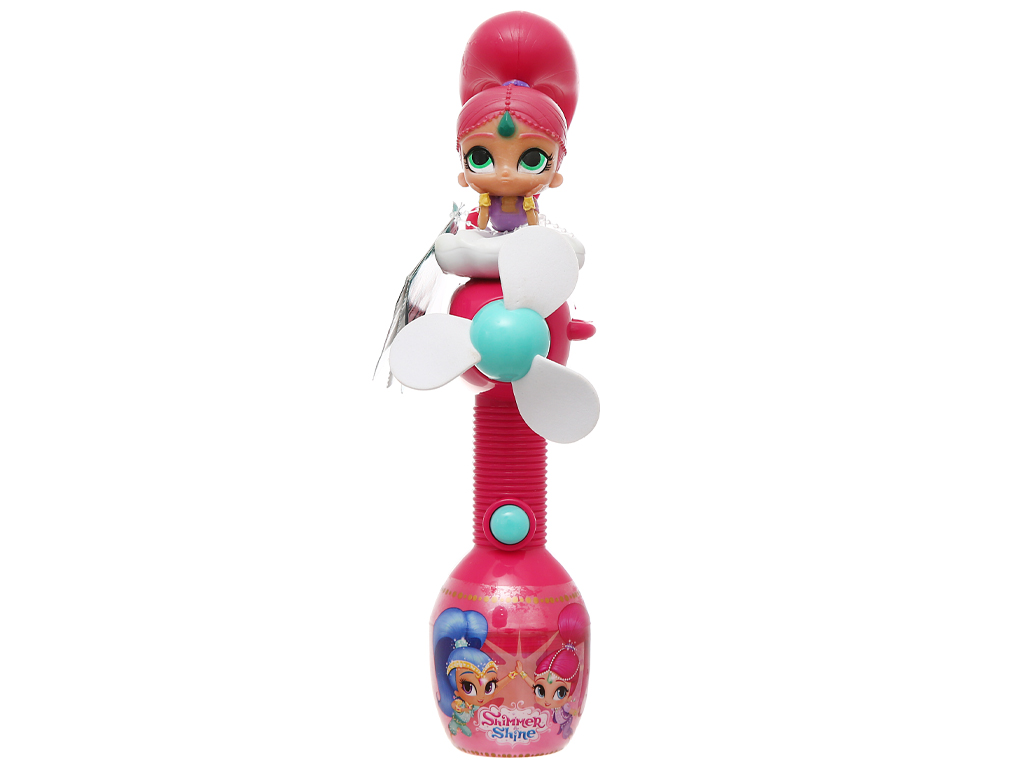 Kẹo đồ chơi quạt cầm tay Relkon Shimmer & Shine Surprise Fan hương trái cây hũ 10g 1