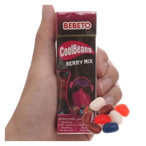Kẹo Bebeto Cool Beans Fliptop vị quả mọng hộp 36g
