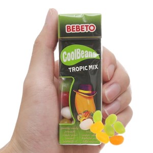 Kẹo Bebeto Cool Beans Fliptop vị nhiệt đới hộp 36g