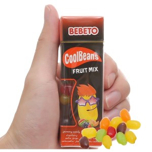 Kẹo Bebeto Cool Beans Fliptop vị trái cây hộp 36g