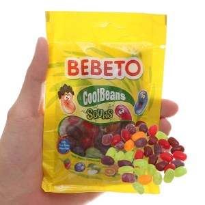 Kẹo Bebeto Cool Beans vị chua gói 60g