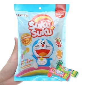 Kẹo mút Suku Suku hương trái cây gói 72g