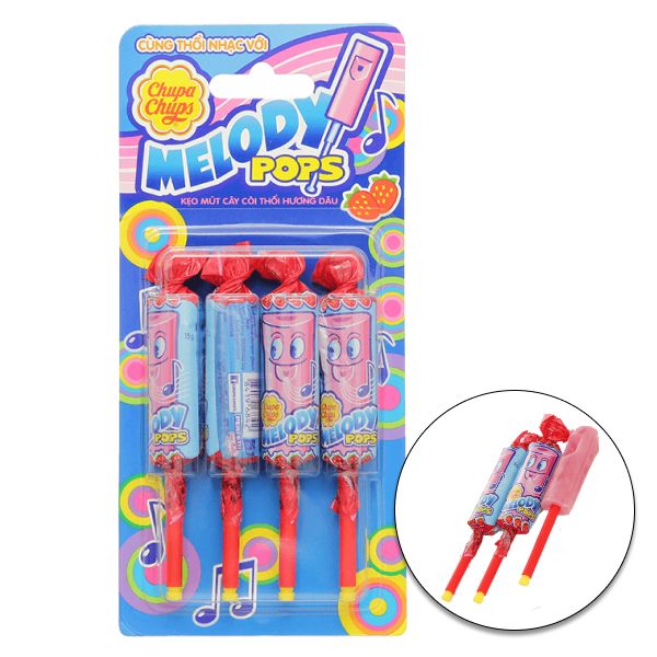 Kẹo mút dâu Chupa Chups 60g