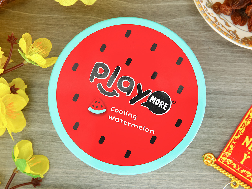 Kẹo the không đường vị dưa hấu Play More hộp 40g 3