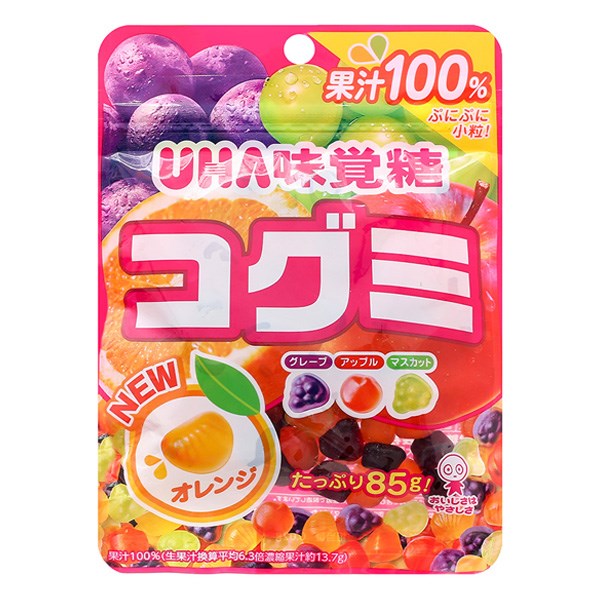 Kẹo dẻo UHA Kogumi hương trái cây gói 85g (từ 3 tuổi) - AVAKids.com