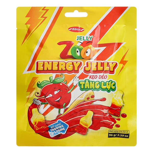 Kẹo Dẻo Bibica Zoo Energy Hương Trái Cây Gói 96G (Từ 6 Tuổi)