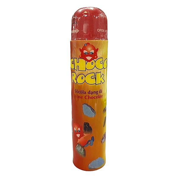 Kẹo Socola Dạng Viên Đá Choco Rock Ống 18G (Từ 3 Tuổi)