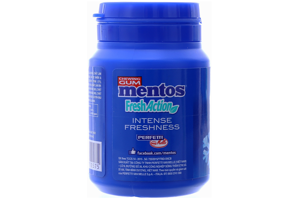 Kẹo cao su Fresh Action hương Bạc Hà hũ 56g