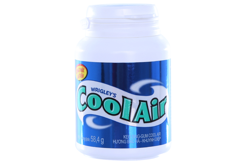Kẹo cao su Cool Air hương Bạc Hà hũ 58.4g