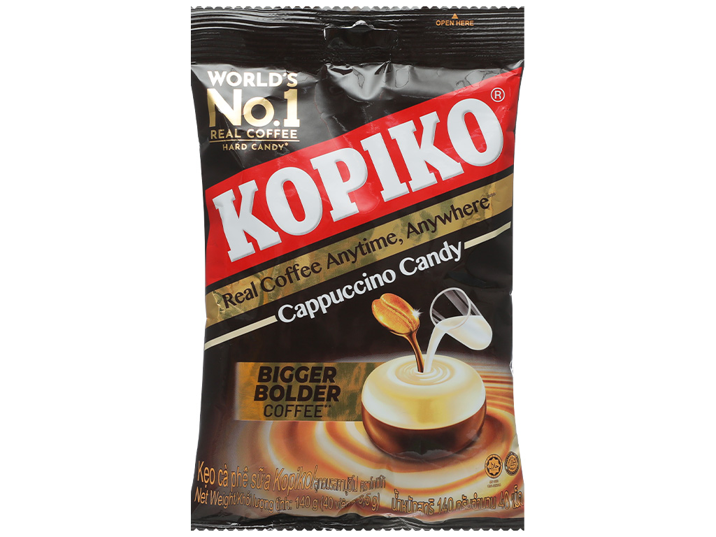 Kẹo cà phê Coffeeshot Cappuccino KOPIKO gói 140g 1