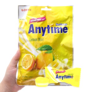 Kẹo ngậm không đường chanh bạc hà Anytime gói 74g