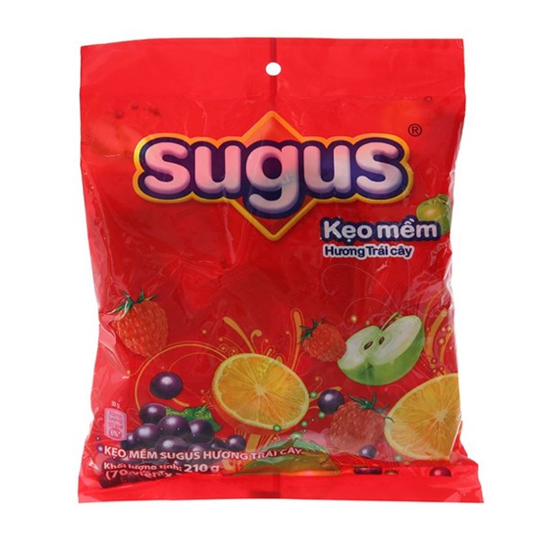Kẹo mềm Sugus hương trái cây gói 210g (từ 3 tuổi) - AVAKids.com