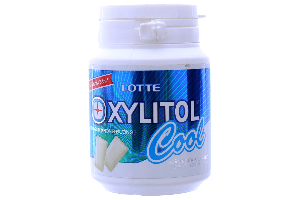 Kẹo cao su Xylitol Cool không đường hương Bạc hà hũ 58g