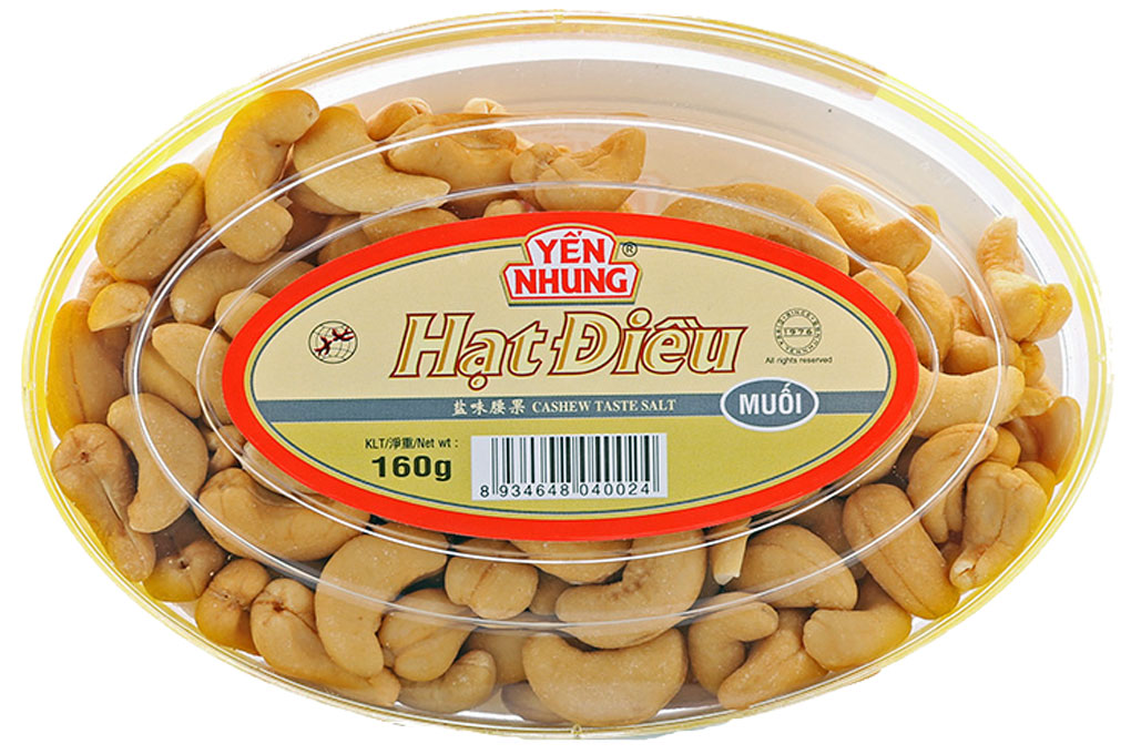 Hạt điều muối Yến Nhung hộp 160g