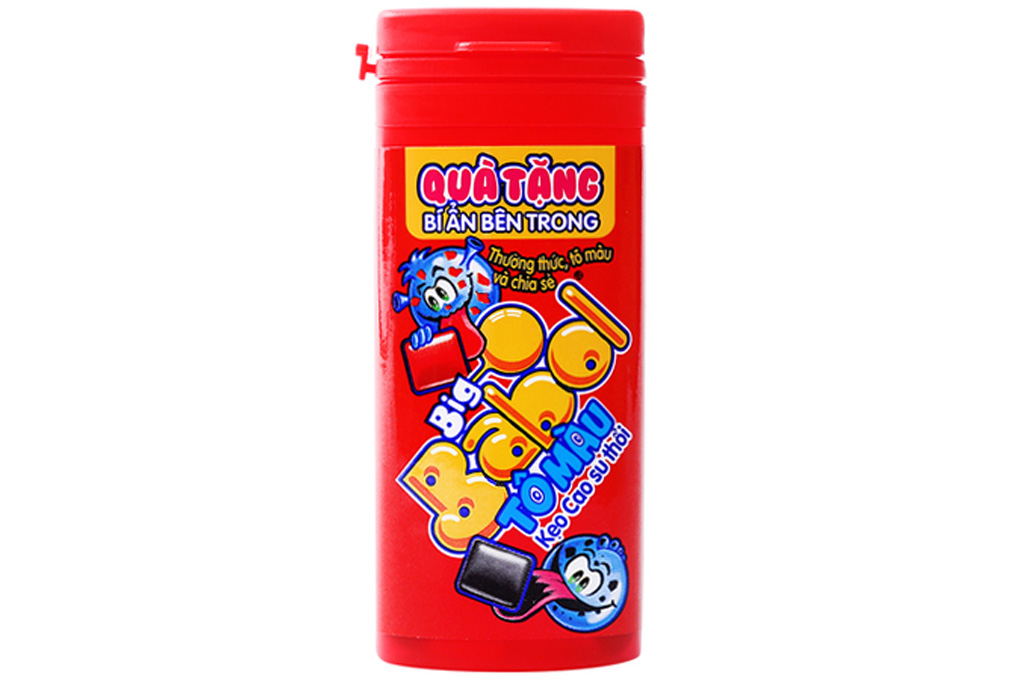 Kẹo cao su thổi tô màu Big Babol hộp 18g