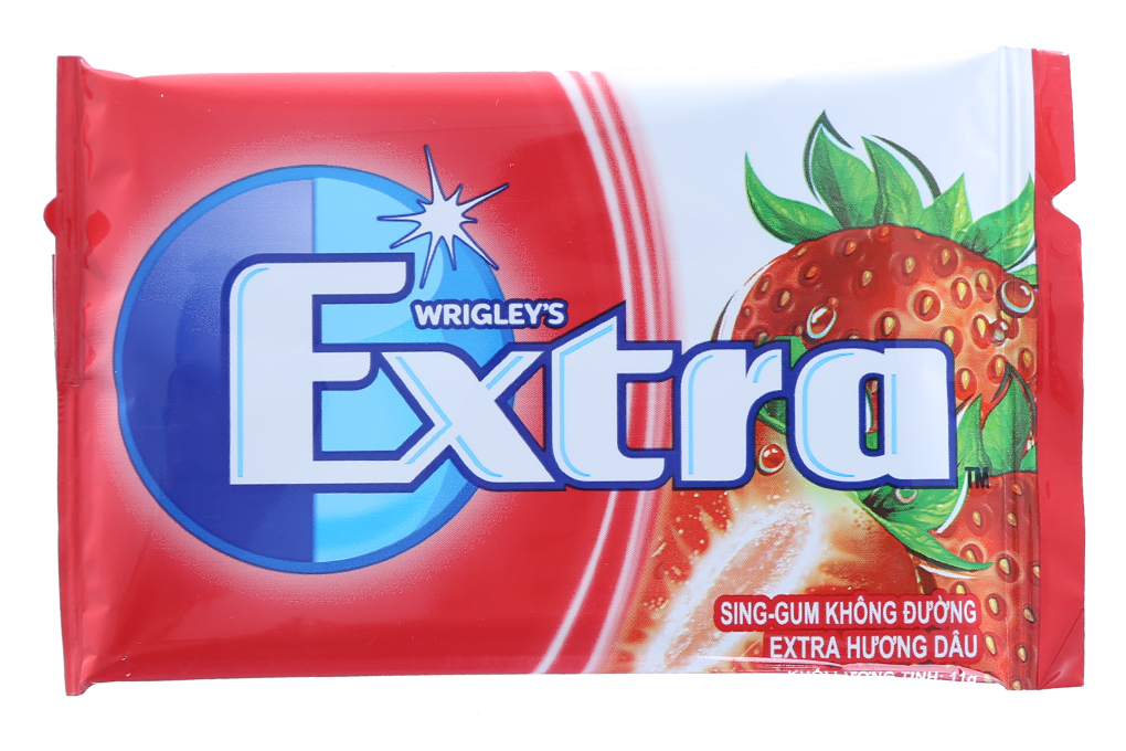 Kẹo cao su không đường Extra Dâu Tây gói 11g