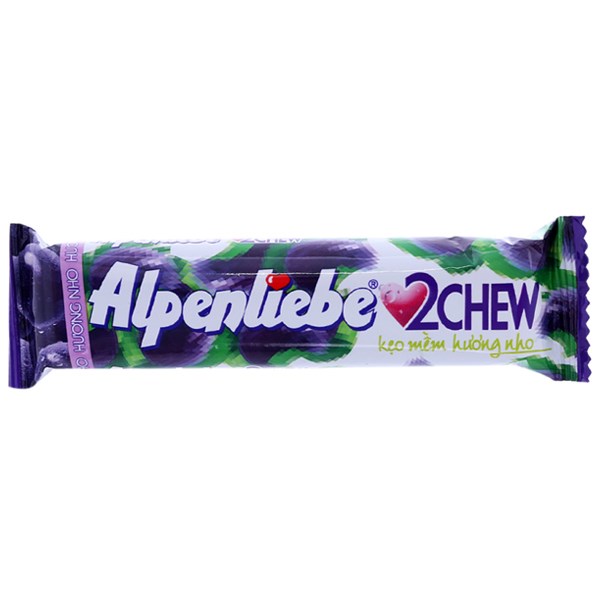 Kẹo mềm Alpenliebe 2Chew hương dâu thanh 24.5g (từ 3 tuổi) - AVAKids.com