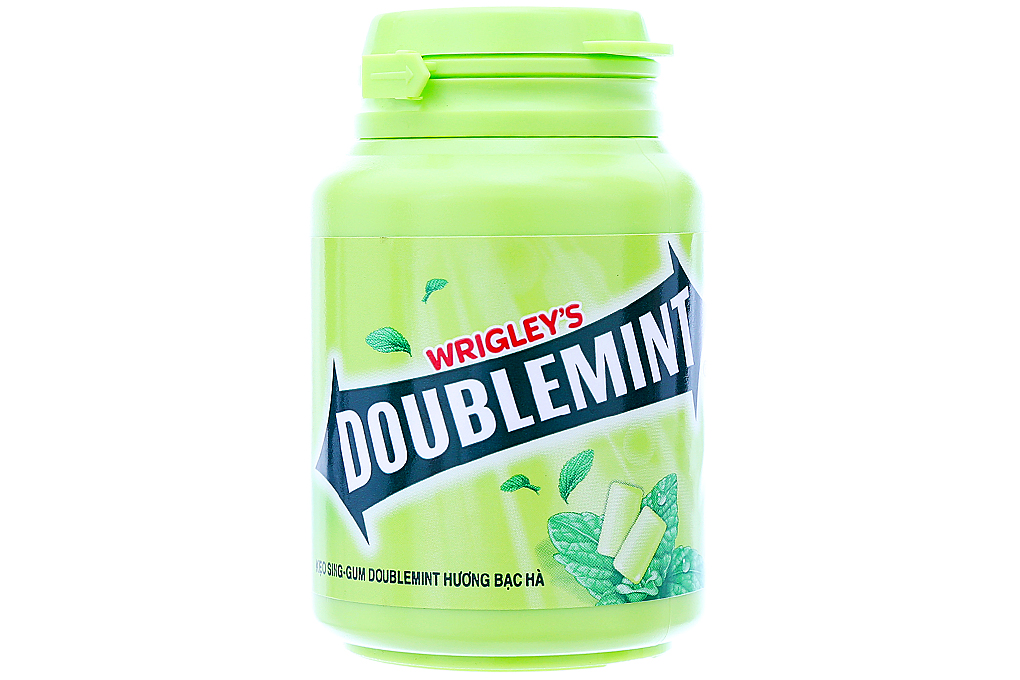 Kẹo cao su Doublemint hương Bạc Hà hũ 58g