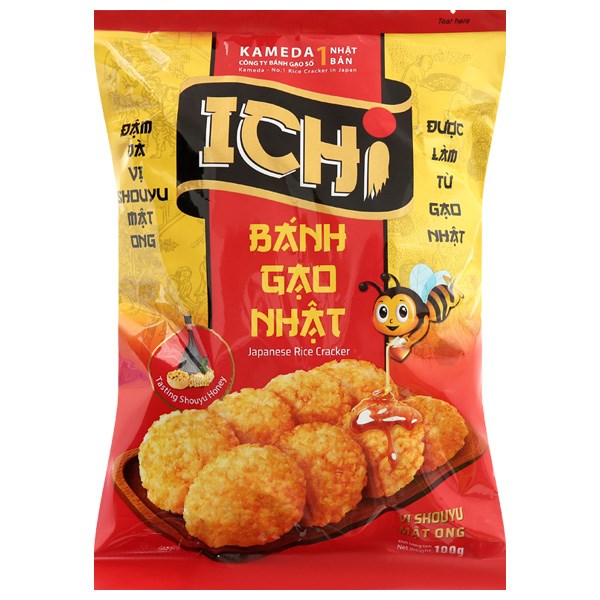 Bánh gạo Shouyu mật ong Ichi 100g giá tốt - AVAKids.com