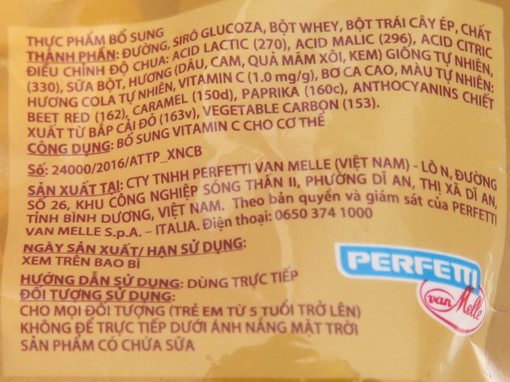 Kẹo mút Chupa Chups hương trái cây gói 100g 5