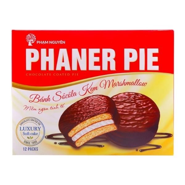 Bánh chocopie vị kem Phaner Pie hộp 12 cái 336g (từ 1 tuổi) - AVAKids.com